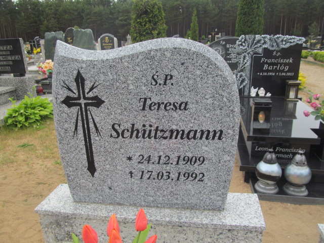 Teresa Schützmann 1909 Kaliska - Grobonet - Wyszukiwarka osób pochowanych